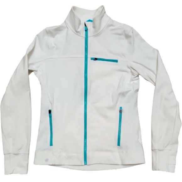 Athleta Other - Athleta Girl White Full Zip Jacket